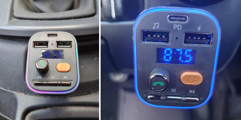 HOLALEI T48C Bluetooth Car Kit in the use