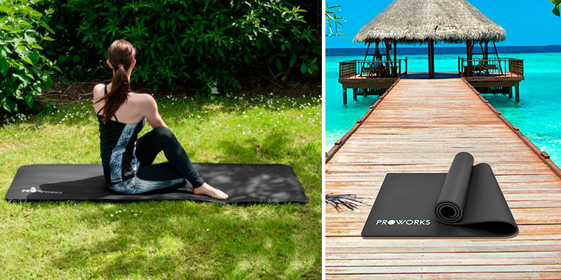 Review of Proworks Z028 Non-Slip Exercise Yoga Mat with Carry Strap