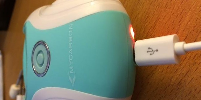 MY CARBON Natural Beauty Rechargeable Electric Callus Remover with Manicure Drills in the use - Bestadvisor
