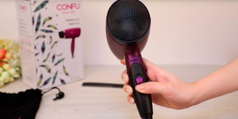 Review of CONFU KF-3110 Powerful Travel Hairdryer Portable