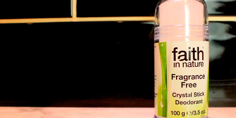 Review of Faith in Nature 100g Unscented Crystal Stick Body Deodorant