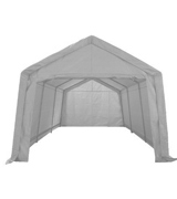 KMS FoxHunter Heavy Duty Waterproof 3m x 6m Carport Party Tent Canopy White 180g Polyester Steel Frame