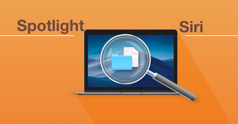 Search for files through Spotlight or Siri