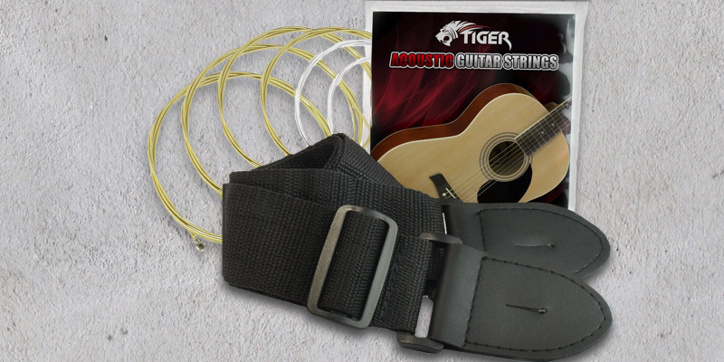 Tiger Music Sunburst Electro Acoustic Guitar Pack in the use