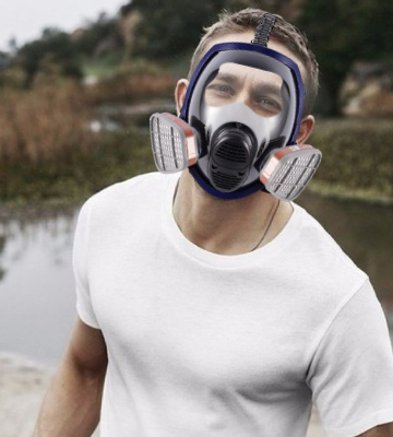 Ohmotor Full Face Absorb Steam and Dust Respirator Mask Activated Carbon - Bestadvisor