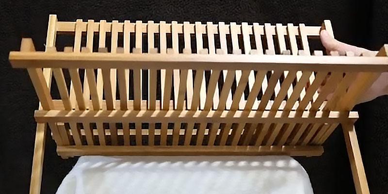 Review of Relaxdays Bamboo Foldable Dish Rack
