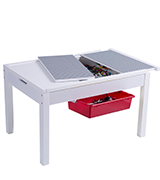UTEX 2-In-1 Kid Activity Table with storage compartment